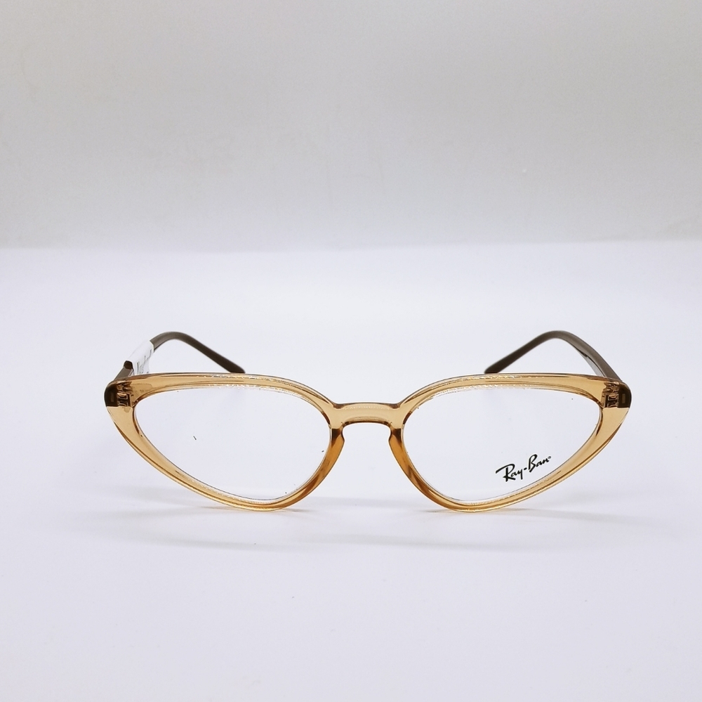 Transparent light brown Ray-ban Rx frames